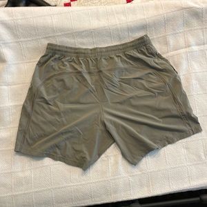 Lululemon Men’s XL Olive gray shorts. 6” inseam